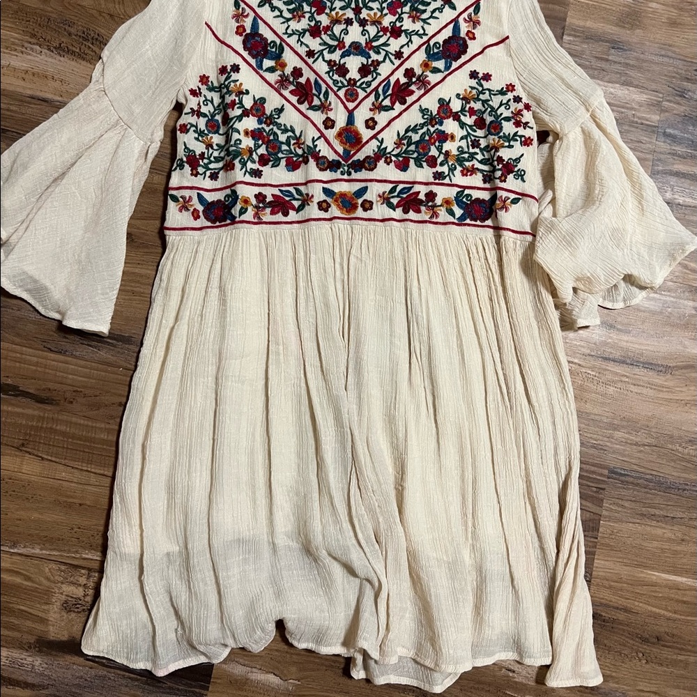 Vintage style floral boho dress